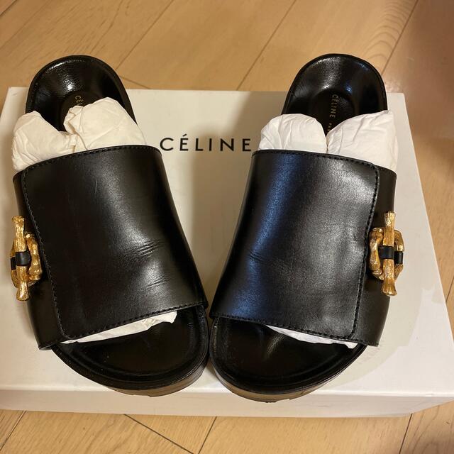 交換無料 イタリア製 CELINE セリーヌ ツイストサンダル 36 箱 収納袋