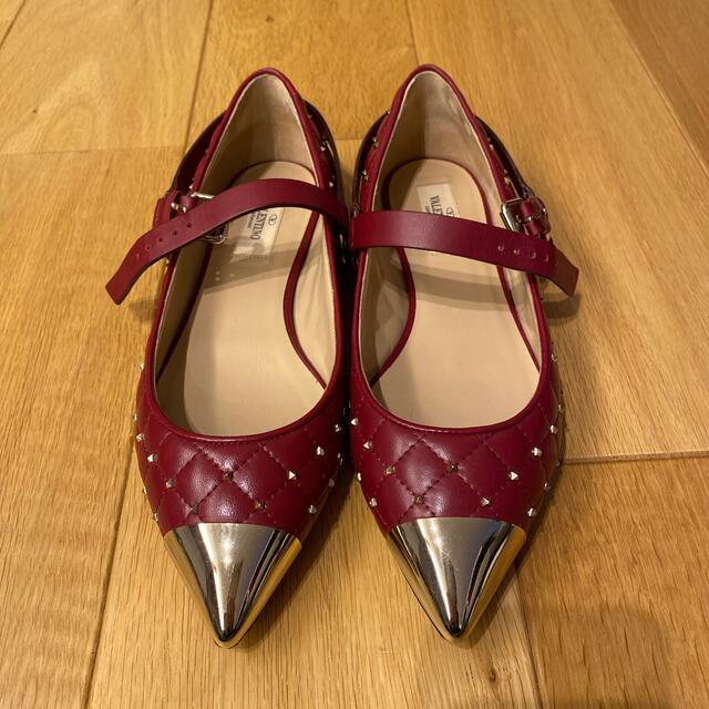 【お値下げ！】VALENTINO  スタッズ　フラットシューズ　美品