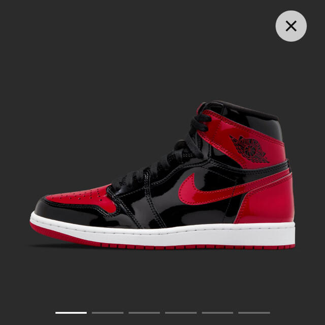 air jordan1 retro high OG patent bredメンズ