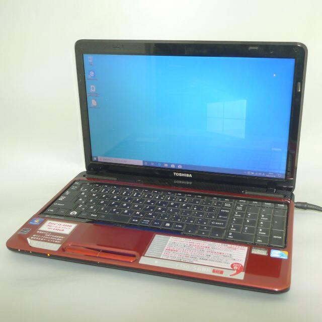 東芝TOSHIBA品名型番新品SSD 赤色 ノートPC T350/56BR 4GB 無線