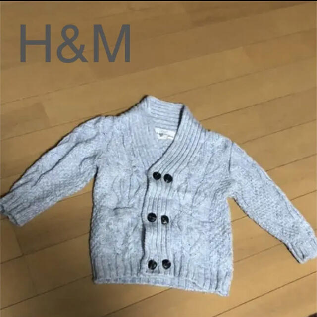 H&H(エイチアンドエイチ)のH&M ガウンカーディガン　ケーブル編み キッズ/ベビー/マタニティのキッズ服女の子用(90cm~)(カーディガン)の商品写真