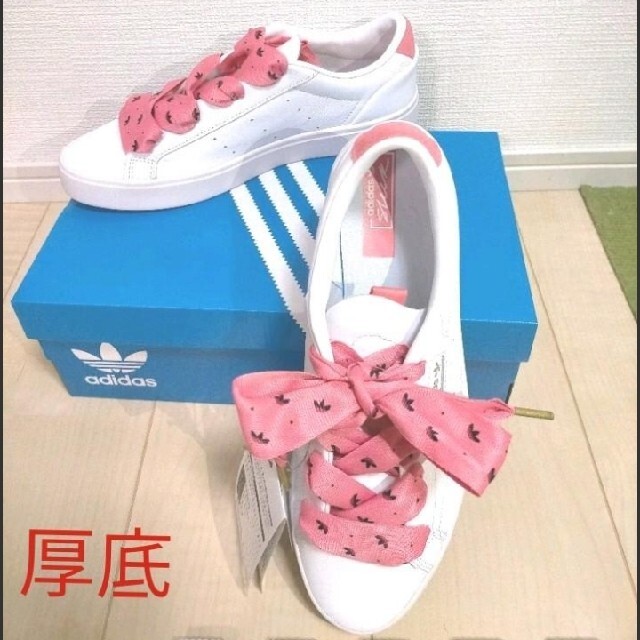 adidas(アディダス)のadidas アディダス スリーク 25.5 ピンク レディース#OHNISH レディースの靴/シューズ(スニーカー)の商品写真