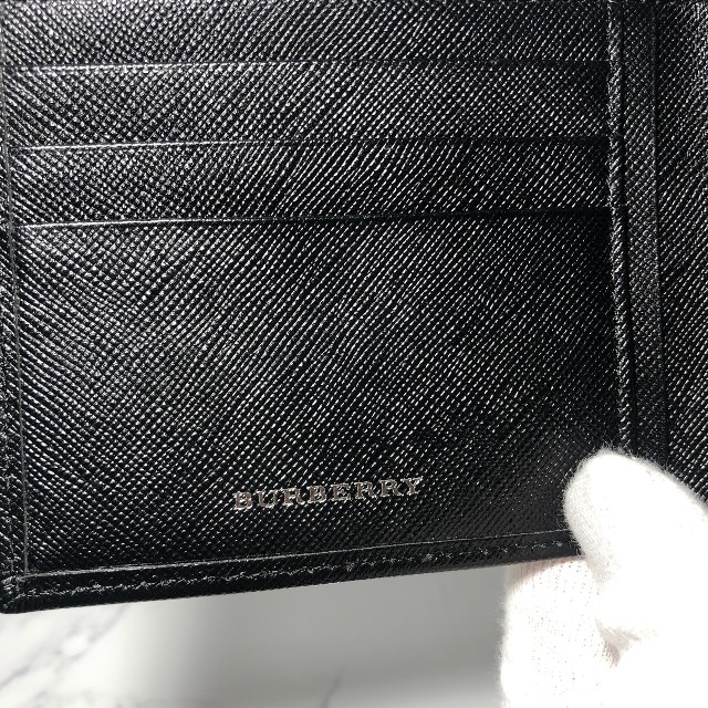 BURBERRY(バーバリー)の【ほぼ未使用激安】バーバリー Burberry 二つ折り財布 チェック  メンズのファッション小物(折り財布)の商品写真