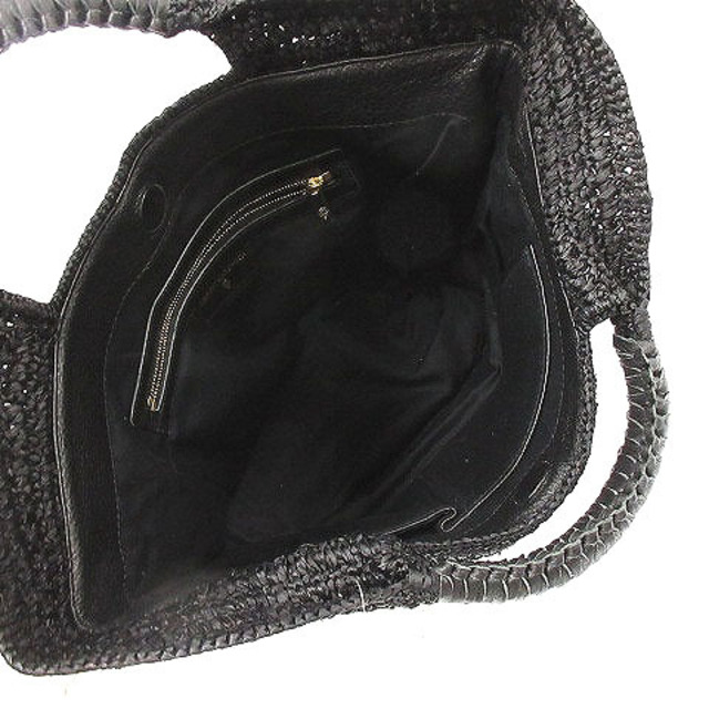 HELEN KAMINSKI(ヘレンカミンスキー)のヘレンカミンスキートートバッグ ハンドバッグ レザーハンドル 黒 レディースのバッグ(トートバッグ)の商品写真