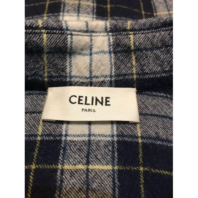 CELINE セリーヌ★21AW オーバーサイズルーズチェックウールシャツ