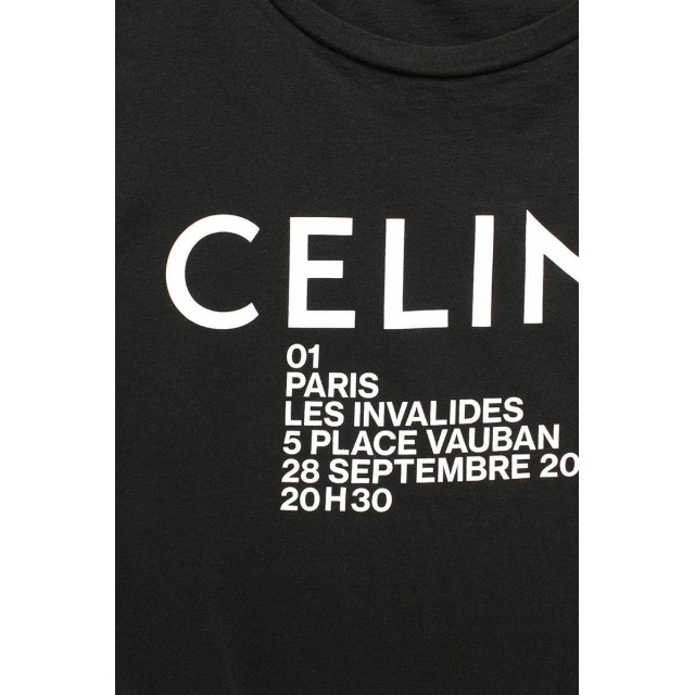 celine - セリーヌ 19SS X008375E フロントロゴプリントTシャツ XSの ...