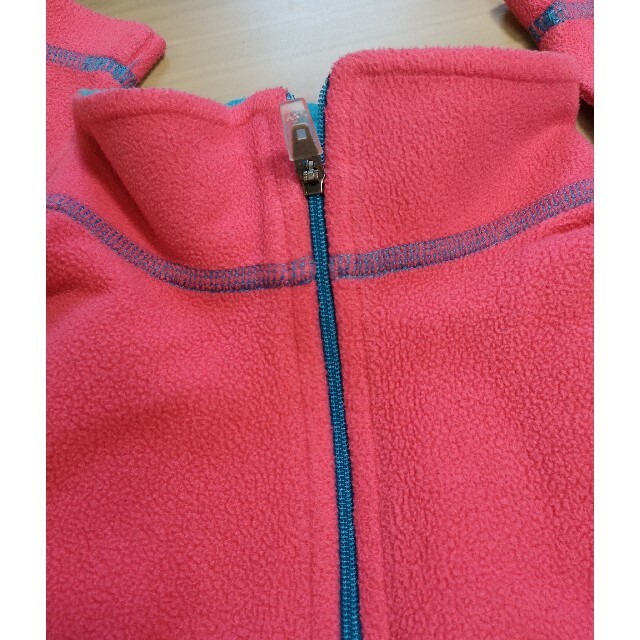 L.L.Bean(エルエルビーン)のL.L.Beanエルエルビーンフリースジャケット110(5-6M)ピンク キッズ/ベビー/マタニティのキッズ服女の子用(90cm~)(ジャケット/上着)の商品写真