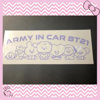 BTS カッティングステッカー　army in car(ステッカー)