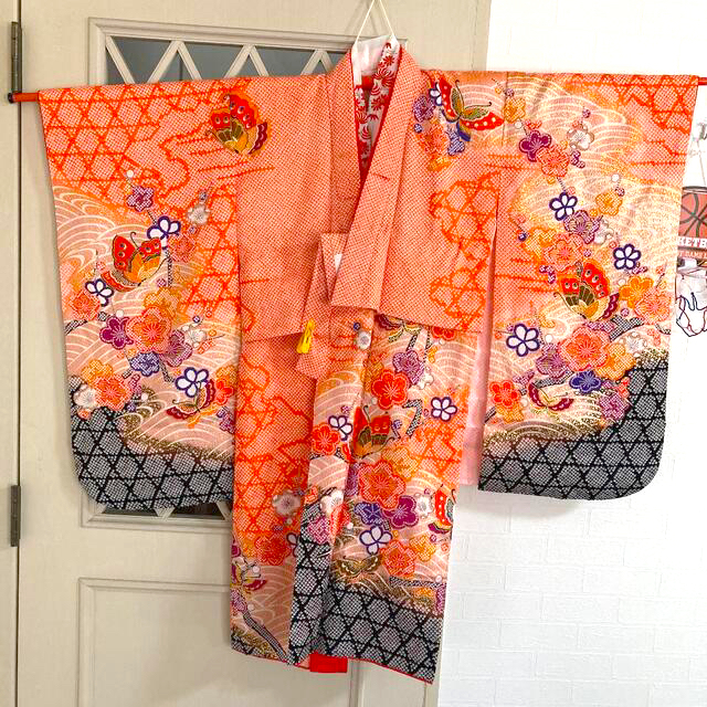 七五三 7歳 着物 長襦袢 小物セット アンティーク 中古品の通販 by 新
