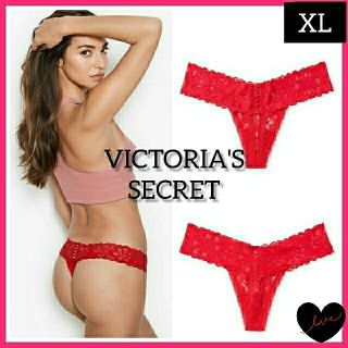 ヴィクトリアズシークレット(Victoria's Secret)のレッド/XLサイズ(ショーツ)