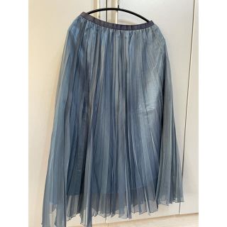コムサデモード チュールロングスカート美品(538)