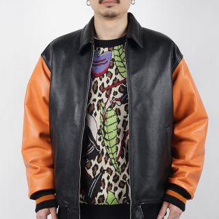 WACKOMARIA LEATHER VARSITY JACKET Sサイズ