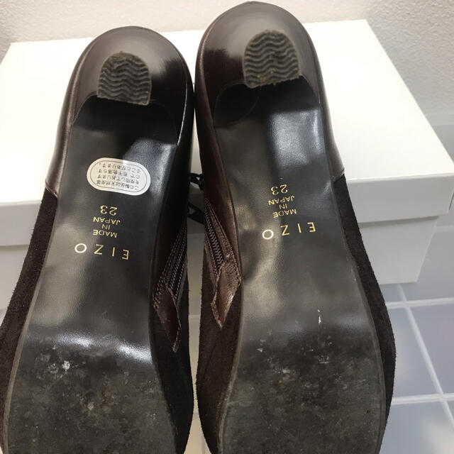 EIZO エイゾー  ショートブーツ　ブーティー　ブラウン　茶　23 レディースの靴/シューズ(ブーツ)の商品写真