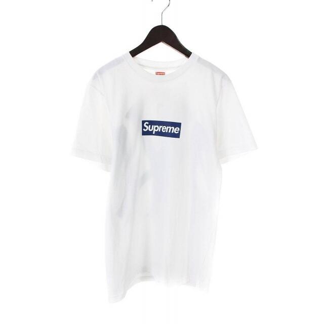 【送料無料】 Supreme M ニューヨークヤンキースボックスロゴTシャツ シュプリーム - Tシャツ+カットソー(半袖+袖なし)