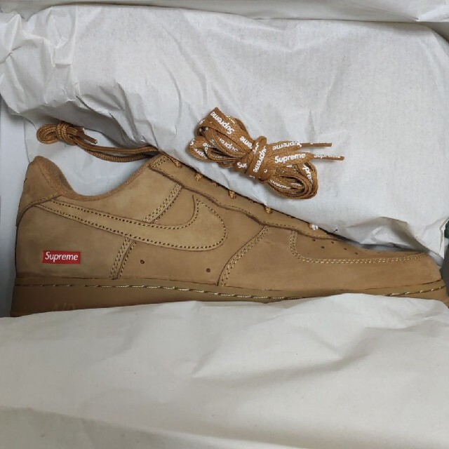 26.5cm Supreme Nike Air Force 1 Low Flax