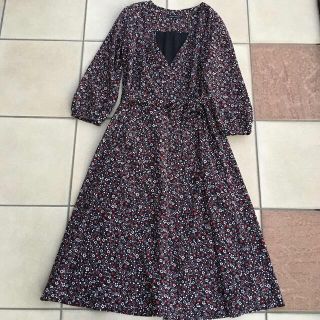 ローラアシュレイ(LAURA ASHLEY)の未使用 未着 ローラ アシュレイ レトロ 小花柄 カシュクールワンピース(ロングワンピース/マキシワンピース)