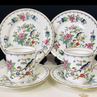 エインズレイ(Aynsley China)のエインズレイ  モカカップ　2トリオセット(食器)