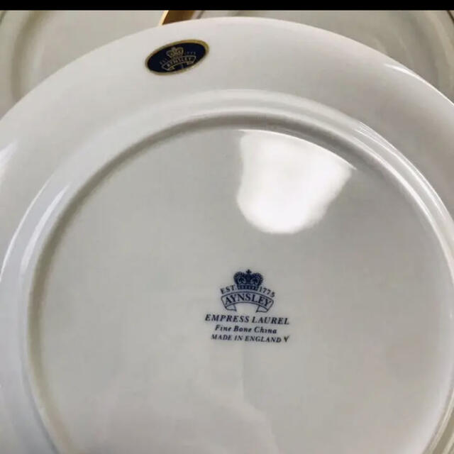 Aynsley China(エインズレイ)のエインズレイ  エンプレス　ローレル　6枚セット インテリア/住まい/日用品のキッチン/食器(食器)の商品写真