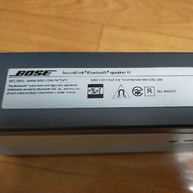 BOSE(ボーズ)のBOSE Soundlink® Bluetooth speaker III スマホ/家電/カメラのオーディオ機器(スピーカー)の商品写真