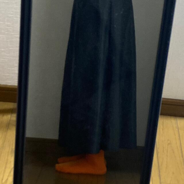 フェイクレザーフレアスカート レディースのスカート(ロングスカート)の商品写真