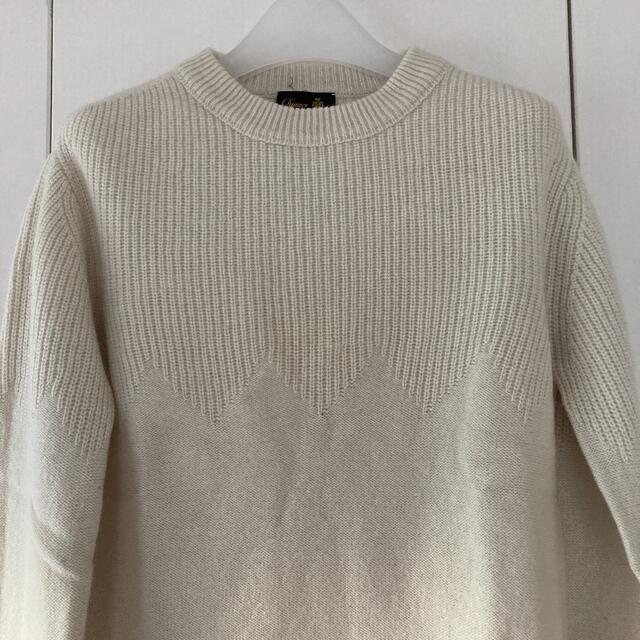 新品　ドゥロワー　wool ニット　トップス　ホワイト　サイズ2