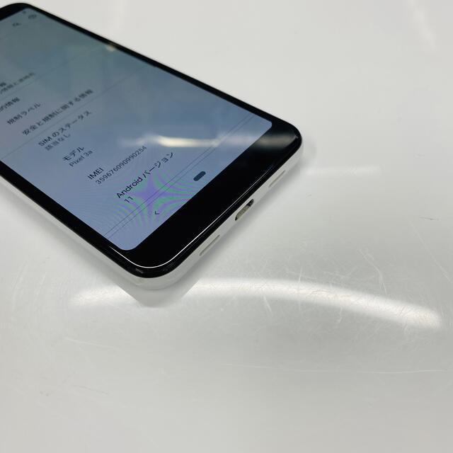 Google Pixel(グーグルピクセル)のGoogle Pixel 3a Simフリー　Clearly White スマホ/家電/カメラのスマートフォン/携帯電話(スマートフォン本体)の商品写真