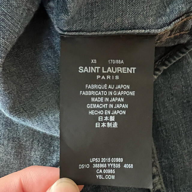 Saint Laurent   AW SAINT LAURENT PARIS デニムシャツ XSの通販 by