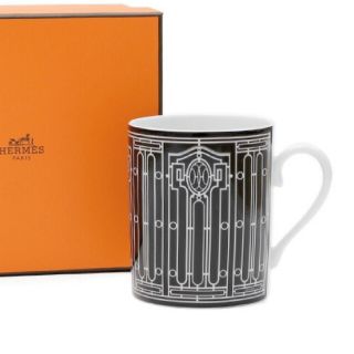 エルメス(Hermes)のエルメス H アッシュデコ マグカップ ( 白 & 黒 ) × 1個！(グラス/カップ)