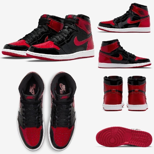 NIKE(ナイキ)の28cm Nike Air Jordan1 High Patent Bred メンズの靴/シューズ(スニーカー)の商品写真