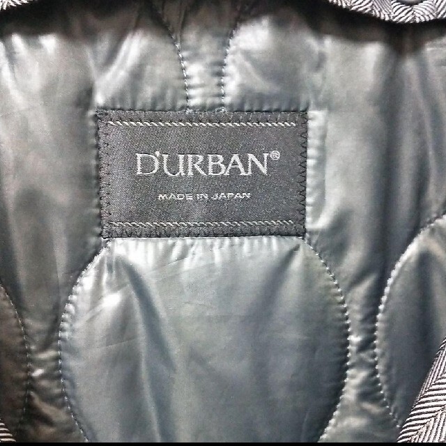 D’URBAN(ダーバン)の【日本製】ダーバン　コート　ビジネス　シャドウストライプ　グレー　Ｌ　レナウン メンズのジャケット/アウター(ステンカラーコート)の商品写真