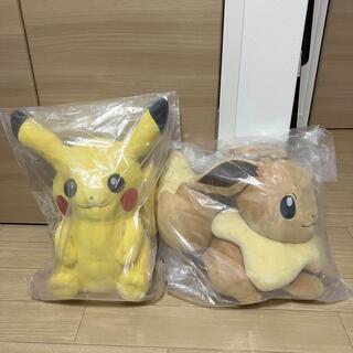 ポケモン(ポケモン)のポケモン　一番くじ　B賞　C賞　ピカチュウ　イーブイ(ぬいぐるみ)