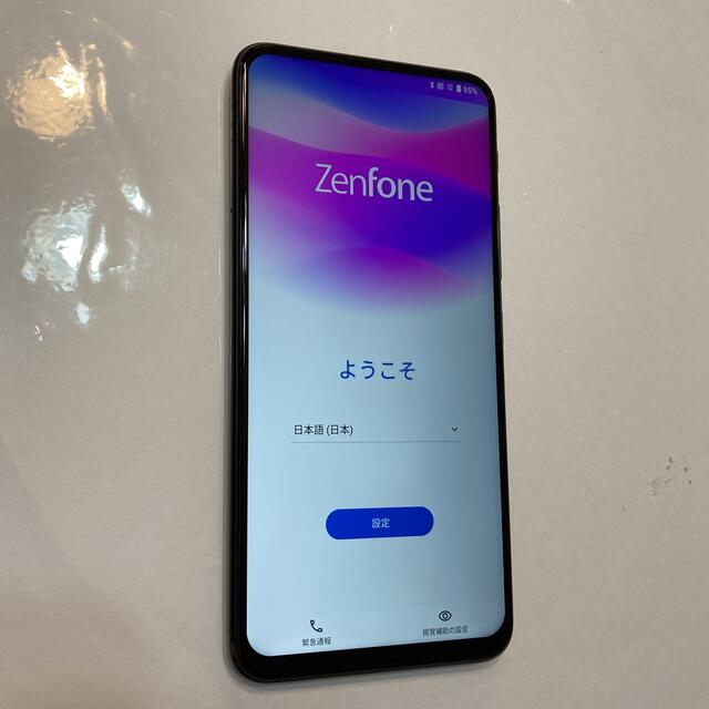 ASUS(エイスース)の美品）ZenFone 6 ミッドナイトブラック 128 GB SIMフリー スマホ/家電/カメラのスマートフォン/携帯電話(スマートフォン本体)の商品写真