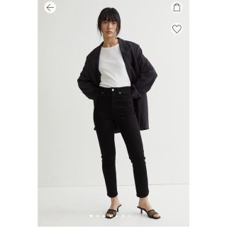 エイチアンドエム(H&M)のH&M スリムハイアンクルデニム ブラック32インチ(デニム/ジーンズ)