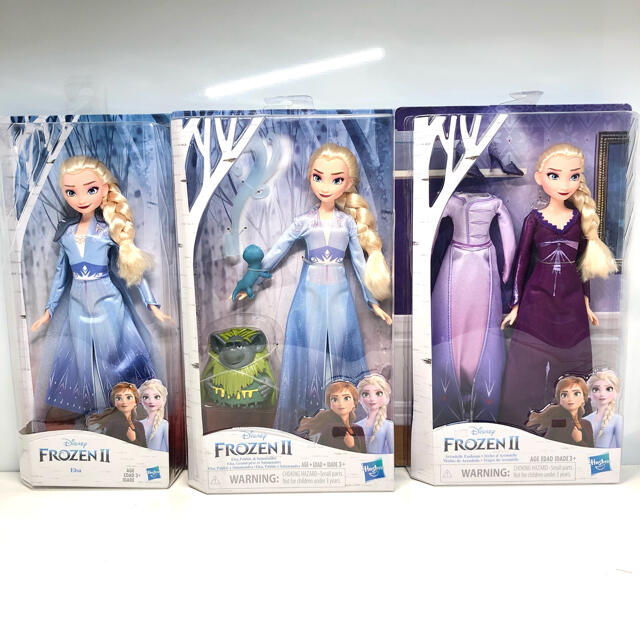 【新品】アナと雪の女王 エルサ フィギュア 3体セット フローズン2