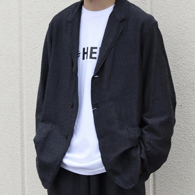 COMOLI - 【新品未使用】COMOLI ウールシルク ジャケット (チャコール