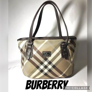 バーバリーブルーレーベル(BURBERRY BLUE LABEL)のSALE❤️BURBERRY BLUE LABELトートバック　ノバチェック柄美(トートバッグ)