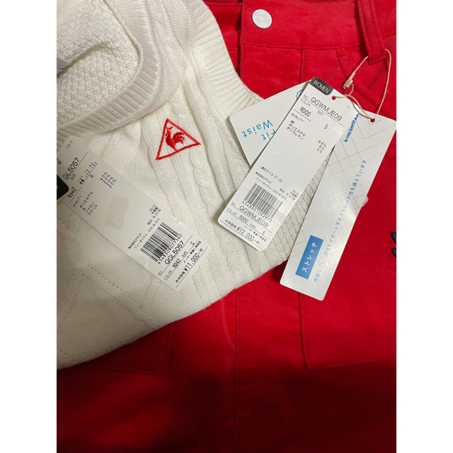 超激安国産 le coq sportif - ルコック ベスト ニット スカート セットアップ 白 赤 小さいサイズ Sサイズの通販 by まるまる's shop|ルコックスポルティフならラクマ 得価爆買い