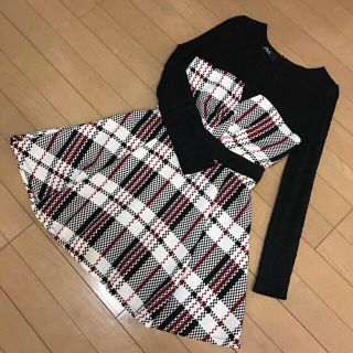 ジルバイジルスチュアート(JILL by JILLSTUART)のジルスチュアート♡チェックフレアワンピース(ミニワンピース)