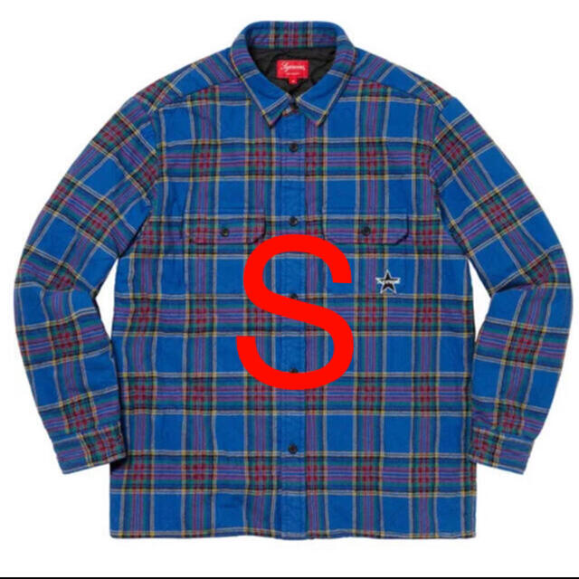 Supreme Quilted Plaid Flannel shirts S