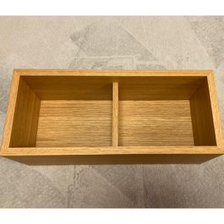 ムジルシリョウヒン(MUJI (無印良品))の壁に付けられる家具箱  オーク材　４４ｃｍ(棚/ラック/タンス)