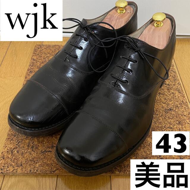 美品　WJK レザー シューズ 革靴 ストレートチップ　43 28.5cm 黒