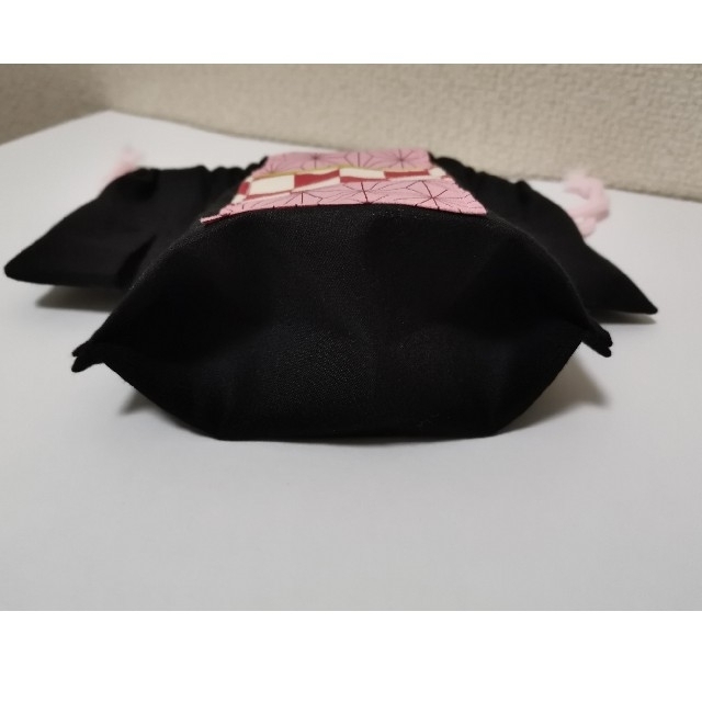 羽織型巾着袋　麻の葉 ハンドメイドのキッズ/ベビー(外出用品)の商品写真