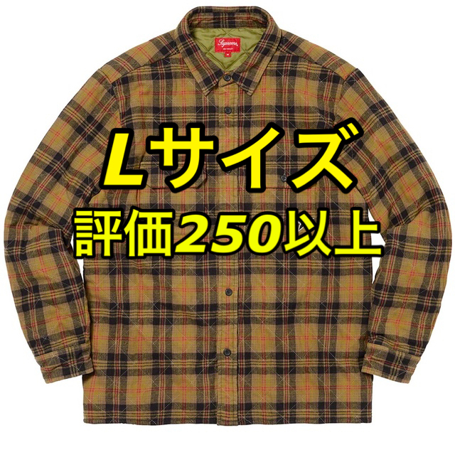 21FW Supreme Quilted Plaid Flannel Shirt