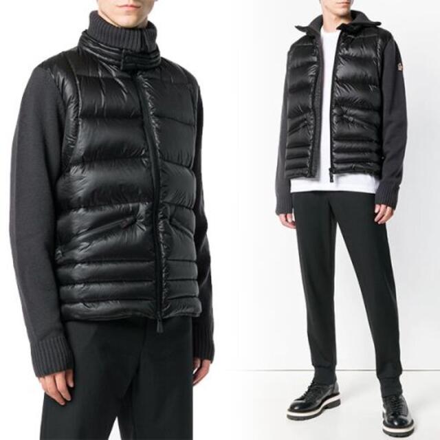 MONCLER(モンクレール)のサイズS■モンクレールGRENOBLE■新品本物■ニット切替ダウンジャケット メンズのジャケット/アウター(ダウンジャケット)の商品写真