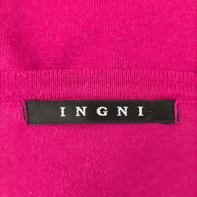 INGNI(イング)のあや様❣️ INGNI  ニット カーディガン  濃いめのピンク レディースのトップス(カーディガン)の商品写真