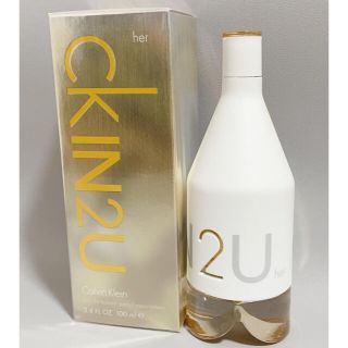 シーケーカルバンクライン(ck Calvin Klein)の新品 ck IN2U her 香水 オードトワレ カルバンクライン 100ml(香水(女性用))