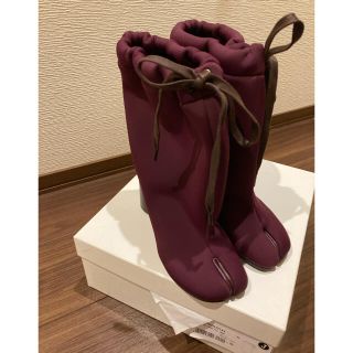 マルタンマルジェラ(Maison Martin Margiela)のマルジェラ　足袋ブーツ　パープル　35(ブーツ)