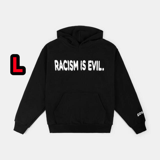 L Racism is Evil Hoodie メンズのトップス(パーカー)の商品写真