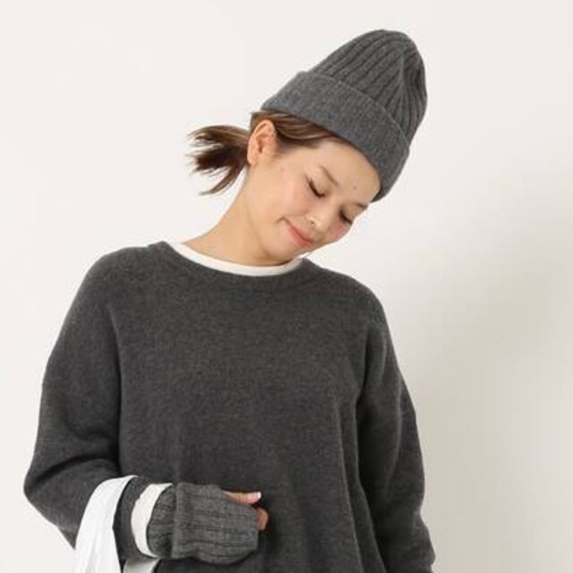 DEUXIEME CLASSE(ドゥーズィエムクラス)のCashmere ニットキャップ 未使用 レディースの帽子(ニット帽/ビーニー)の商品写真