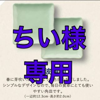 タチキチ(たち吉)のたち吉 白緑波角皿 2枚組 / 金麦 絶対もらえるあいあい皿(食器)